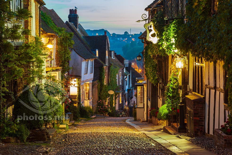 Rye, Sussex. Blue Hour Photography